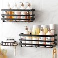 thumbnail image 4 of Elegear shower shelf shower basket without drilling, set of 2., shower shelf with suction hook, 4 of 5