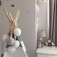 thumbnail image 4 of Decoración Colgante Cortina Cama Accesorios Fácil de Instalación Organizador Material Duradero 2 gris + blanco Colco Colgante, 4 of 8
