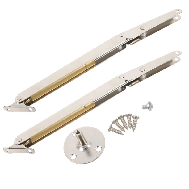 unbranded 2Ud Bisagras Hidráulicas Con Gas Struts Para Gabinete Color Plata Ideal Para Uso Doméstico