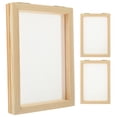thumbnail image 1 of 3pcs Paper Crafts Making Frame DIY Handcraft Paper Mold Wooden DIY Paper Frame Kindergarten Supply, 1 of 9