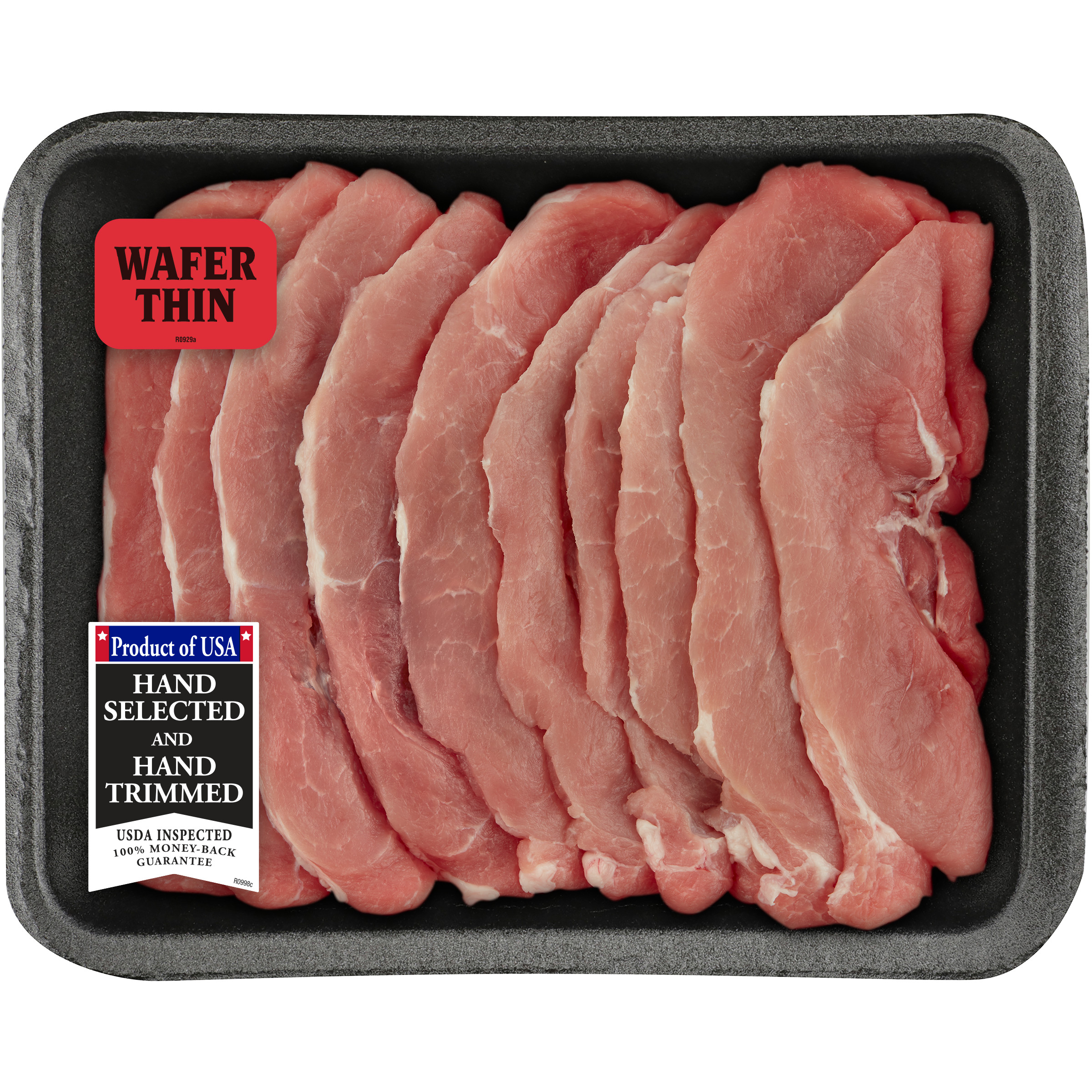 Pork Sirloin Chops Thin Boneless 1 0 2 1 Lb Walmart Walmart