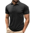 thumbnail image 1 of Gspmoly Chemises pour Hommes, Mode Décontractée pour Hommes, Couleur Unie, Manches Courtes, Col Rabattu, Chemise d'Été, Soldes, 1 of 5