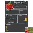 thumbnail image 1 of Cohas Basic First Day of School Milestone Chalkboard, 12 by 16 inches, 3 Bright Markers, 1 of 6