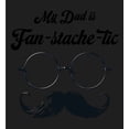thumbnail image 5 of My Dad Is Fan-Tache-Tic Dad Jokes for Father's Day Adult Black Long Sleeve Hoodie-3XL, 5 of 6