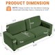 thumbnail image 2 of 83" Cozy Corduroy Couches, Modern Sofá tapizado con reposabrazos Anchos, Cloud con Asiento de Gran Formato Sofá, Estructura Resistente de Montaje Sencillo, 2 of 7
