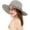Gray, variant on Women Sun Hats Floppy Foldable Wide Brim UV UPF 50+ Straw Hat with Bow for Summer Beach