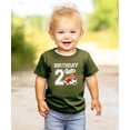 thumbnail image 3 of 2nd Birthday Baller Shirt for Boys Sports Theme Party T-Shirt for 2 Year Old Toddler Military Green Shirt 18 Months, 3 of 5