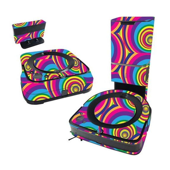 MightySkins IRROS9PLBUN-Groovy 60s Skin for iRobot Roomba s9 Plus Vacuum & Braava Jet m6 Bundle - Groovy 60s