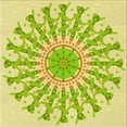 thumbnail image 1 of Ahgly Company Machine Washable Indoor Square Transitional Tea Green Area Rugs, 5' Square, 1 of 1