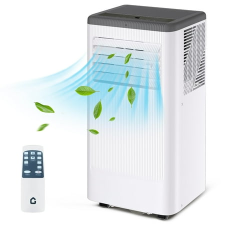 8000 BTU Portable Air Conditioner with Wheels, Portable AC Unit with Remote, Indoor Air Conditioner for Room 420 SQ.FT, Cooling/Fan/Dry Modes, Low Noise for Apartments, Office, Bedroom, Living Room