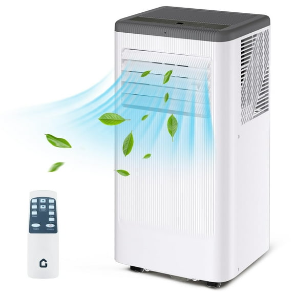 8000 BTU Portable Air Conditioner with Wheels, Portable AC Unit with Remote, Indoor Air Conditioner for Room 420 SQ.FT, Cooling/Fan/Dry Modes, Low Noise for Apartments, Office, Bedroom, Living Room