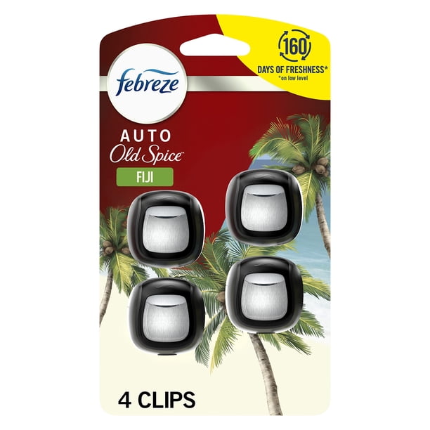 Ambientador de coche con clip de ventilación Febreze Old Spice Fiji Scent
