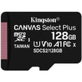 thumbnail image 1 of Memoria Micro SD 128GB KINGSTON CANVAS Select Plus Clase 10 Juegos A1 Video HD V30 SDCS2/128GB Kingston SDCS2/128GB, 1 of 5