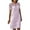 Pink, variant on QUYUON Wedding Guest Dresses for Women Hollow Out Lace Shirt Dress Summer Round Neck Short Sleeve T-Shirt Dress Casual Loose Blouse Tunic Dresses Beach Sundress Style D-51 Pink S
