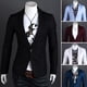 thumbnail image 4 of Blazers y chaquetas deportivas para hombre, blazer ajustado, traje para hombre, chaqueta informal, blazer formal para negocios, 4 of 6