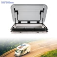 thumbnail image 6 of DENSET 800mm*500mm Roof Window Hatch RV Caravan Trailer Skylight Vent Hatch w/LED Light, 6 of 16
