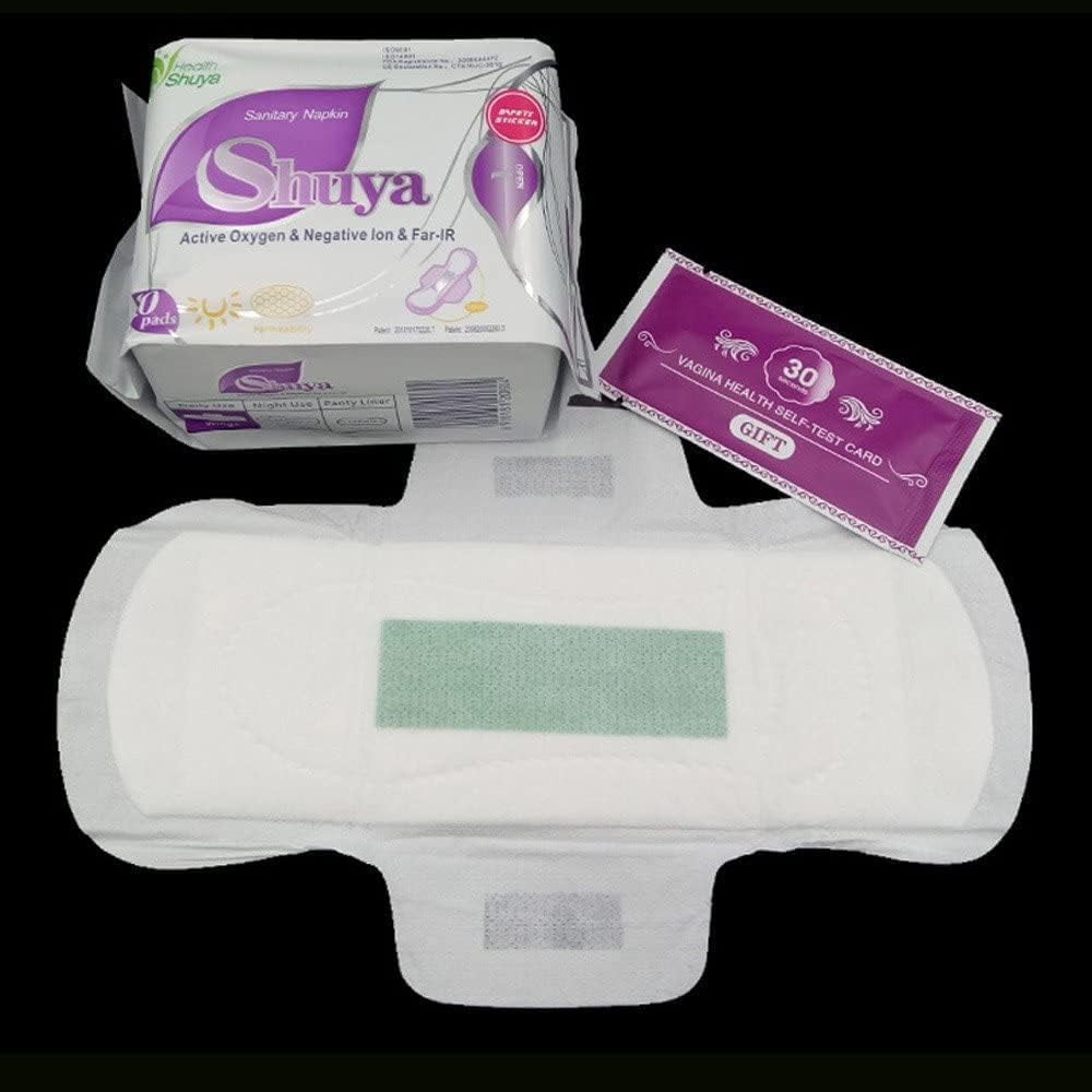 10 Packs Anion Sanitary Pads Daytime use Feminine Hygiene Product Cotton Sanitary Napkin Health Shuya Anion Panty Liner