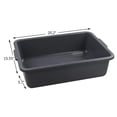 thumbnail image 2 of 4-Pack 24 L Gray Large Plastic Bus Box,  Bus Tubs, 2 of 7