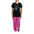 thumbnail image 4 of CafePress - Beach Bride Women's Dark Pajamas - Women's Short Sleeve Print T-Shirt and Pants Dark Cotton Pajama Set, 4 of 7