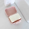 thumbnail image 5 of Kugisaki Leakproof Soap Dish with Lid & Draining Layer Shatterproof Bar Soap Holder Case Container for Bathroom Shower, Kitchen Sink Dish, 5 of 6