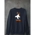 thumbnail image 3 of Bootiful. Ghost W Glitter Sweatshirt Women -Image by Shutterstock, Female x-Large, 3 of 4