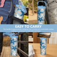 thumbnail image 7 of 30 Oz Tumbler with Handle, Leak Resistant Insulated Travel Cups Starfish Travel Coffee Mug Western Travel Accessories Sports Watching Gifts for Coffee or Tea, 7 of 7