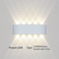 thumbnail image 3 of Lámpara de pared LED impermeable IP66 Iluminación hacia arriba y hacia abajo Decoración de jardín AC85-265V Luz de pared interior y exterior para dormitorio Sala de estar, 3 of 5