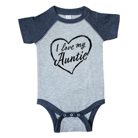 

Inktastic I Love My Auntie in Black Chalk Heart Gift Baby Boy or Baby Girl Bodysuit