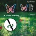thumbnail image 2 of 4 Pcs Butterfly Garden Stakes Decor Colourful Butterfly Stakes Ornaments Metal Lawn Ornaments Stakes DIY, 2 of 9