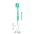 thumbnail image 3 of 5 In 1 Functional Travel Toothbrush with toothpaste toothpick & tongue scraper portable disposable no rinsing required mint freshness for travel and use 10PCS, 3 of 4