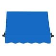 thumbnail image 3 of Awntech 4.38 Ft Charleston Sloped Fixed Awning with Scrolled Iron Arms (52.5in x 36in x 36in), Bright Blue, 3 of 3
