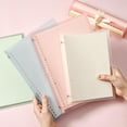 thumbnail image 3 of Graflsoa Modern Transparent Detachable A5 Notebook with Ruled Pages, Lightweight PP Cover, 30 Sheets, Blue, Green, Pink, White, Grey Options, 3 of 6