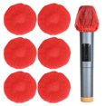 thumbnail image 2 of HAOAN 120Pcs Microphone Cap Disposable NonWoven Dust Saliva Proof Protective Cover Replacement(Red and Yellow ), 2 of 5