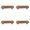 Brown 4Packs, variant on Small Wood Pallet Base Stand Farmhouse Bathroom Decor Wooden Kitchen Soap Dish Holder Dressing Counter, 21.8x9.1 cm, Brown 1Packs