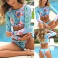 thumbnail image 1 of FcBaudy Womens Swimsuits One Piece Swimsuit Women Plus Size Swimsuit for Women Tankini Swimsuits for Women Summer Swimsuit Female Two-piece Bikini Concise Color Swimsuit Women Swimsuit, 1 of 9