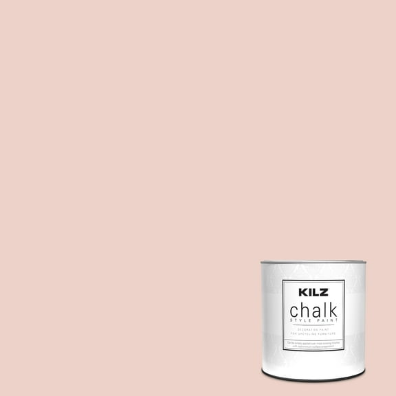 KILZ Chalk Style Paint, Interior, Ultra Flat, Cameo Coral, 1 Quart