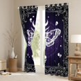 thumbnail image 3 of Homewish Animal Moth Blackout Curtains Set of 2 (52x84 Each) for Female Men,Gothic Skull Window Curtains,Exotic Style Curtains and Drapes,Luxury Bedroom Decor, 3 of 6