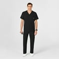 thumbnail image 3 of Wink W123 Men's V-Neck Scrub Top, Black, S Womens, 3 of 6