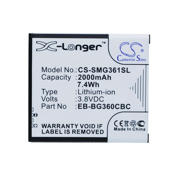 2000mAh EB-BG360CBU EB-BG360CBZ EB-BG360CBC EB-BG360CBE EB-BG360BBE Battery for Samsung SM-J200G/DD SM-G360 Galaxy Core Prime Va