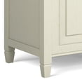 thumbnail image 4 of Connaught 51 inch Wide Solid Wood Traditional Storage Bench Trunk in Antique White, 4 of 12