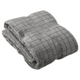 thumbnail image 1 of Bigersell Bedding Throw Blankets 78" x 47" Soft Lightweight Fleece Blanket Fall Winter Warm Blanket for Couch Bed Sofa Solid Pattern Machine Wash Travel Blankets Twin XL Size Blanket Gray, 1 of 1
