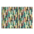 thumbnail image 1 of Retro Cutting Board, Grunge Stripes Pattern with Colorful Composition with Traditional Halftone Background, Decorative Tempered Glass Cutting and Serving Board, Large Size, Multicolor, by Ambesonne, 1 of 1
