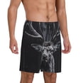 thumbnail image 2 of Sikiie Majestic Forest Stag Mens Pajama Shorts, Lounge Pant, Men's shorts，Sleep Pj Shorts for Men-X-Large, 2 of 6