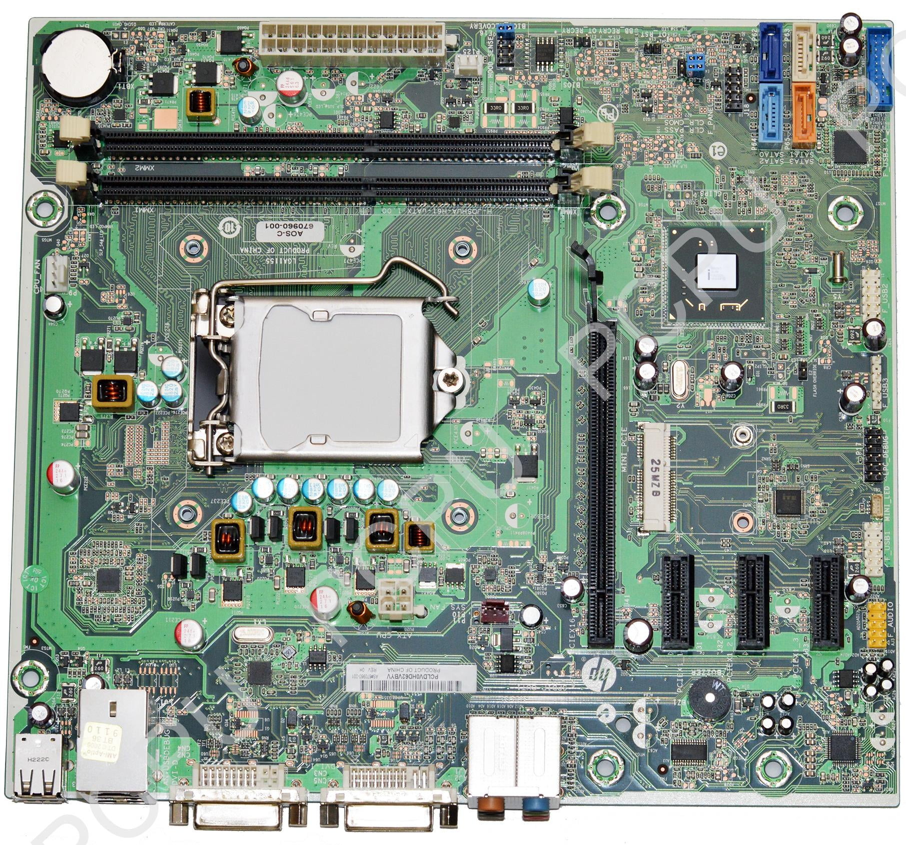 670960001 HP Pavilion P6 P7 Joshua H61 Intel Desktop