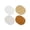 Brown1, variant on 4pcs Handmade Braided Round Cotton Table Coasters, with Solid Thermal Protection, Wearproof Circular Mats to Shield Tabletops From High-Temperature Cups/Household Dining Space Neatly, Pink