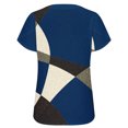 thumbnail image 5 of Fiudx Ropa de Mujer Moda Mujer Verano Casual Tops Cuello Alto Estampado Manga Corta -, 5 of 5