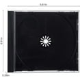 thumbnail image 3 of Maxtek 10.4 mm Standard Single Clear CD Jewel Case with Assembled Black Tray, 25 Pack, 3 of 3