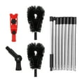 thumbnail image 2 of Dongyi 12FT Gutter Cleaning Tool - No Ladder Needed with 2 Brush Heads & Angle Adapters, Adjustable Long Reach Gutter Cleaner for Roof Leaf Debris Removal, RV & Home Use, 2 of 12