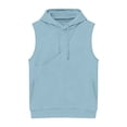 thumbnail image 6 of Xcmzpl Men's Carrier Hoodie Sleeveless Big Pet Pouch Sweatshirt Puppy Kitten Holder Carrier Pullover Top Kangaroo Pocket Sweat Shirts for Men, 6 of 6