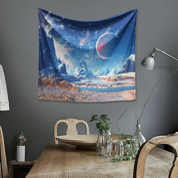 59x51" Large Galaxy Tapestry Wall Hanging Tapestry Psychedelic
